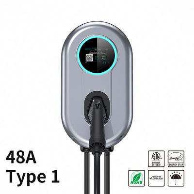 de Laderspost van 48A Wallbox EV met LCD het Scherm APP Wifi/Bluetooth 11,52 kW-de Lader van het Type 1ev Huis