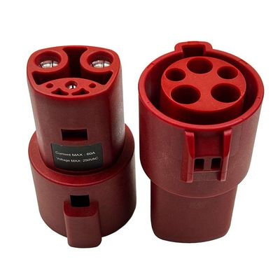 AC 10 KW Type 1 Naar Tesla EV Oplader Adapter SAE J1772 Naar Tesla Snel Opladen Adapter 60A