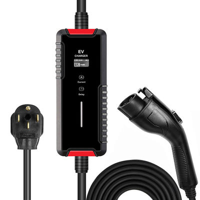 AC 16A het Draagbare EV Type van Autolader 3.5kw - 2 EV het Laden Post voor Elektrisch voertuig