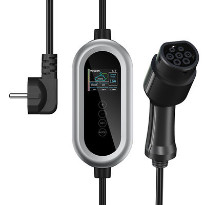 OEM paste Draagbare de Auto van Type2 AC 230V Elektrische het Laden Post 16A Draagbare aan EV-Lader