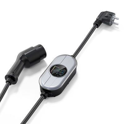7.36KW het maximum Regelbare Type van 32A - 2 Draagbare EV Lader voor Elektrisch voertuig het Laden Post met LCD het Scherm