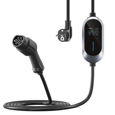 het Type van de Autolader van 16A 3.84kw EV - 2 AC 230V NIVEAU 2 Reis Draagbare Lader 5m Kabel