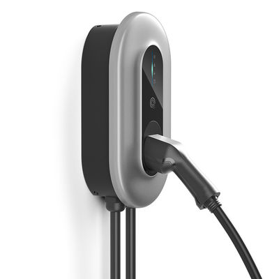 Type2 EV het Laden Stapel met 1M, hard - de getelegrafeerde 8-16A Huidige Regelbare Lader van Elektrisch voertuigwallbox