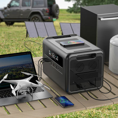 LCD toont Batterij van de de Krachtcentrale1200w AC Intput Zonnegenerator LiFePO4 van 2304Wh de Draagbare voor het Kamperen