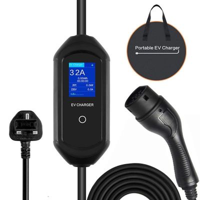 van de het Huisev de Snelle Lader Type2 van 7Kw 32A Draagbare Lader voor Elektrische voertuigen